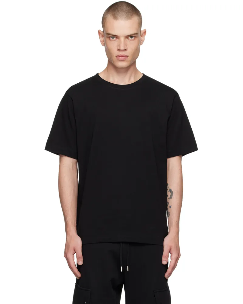Dries van Noten Black Regular Cotton T-Shirt