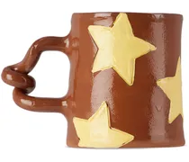 SSENSE Exclusive Brown & Yellow Star Delights Wiggle Mug
