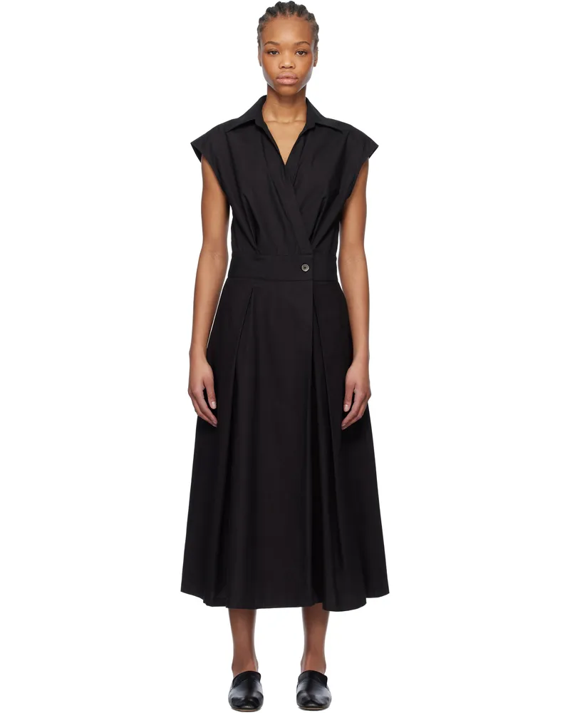 A.P.C. Black Athena Midi Dress Lzz