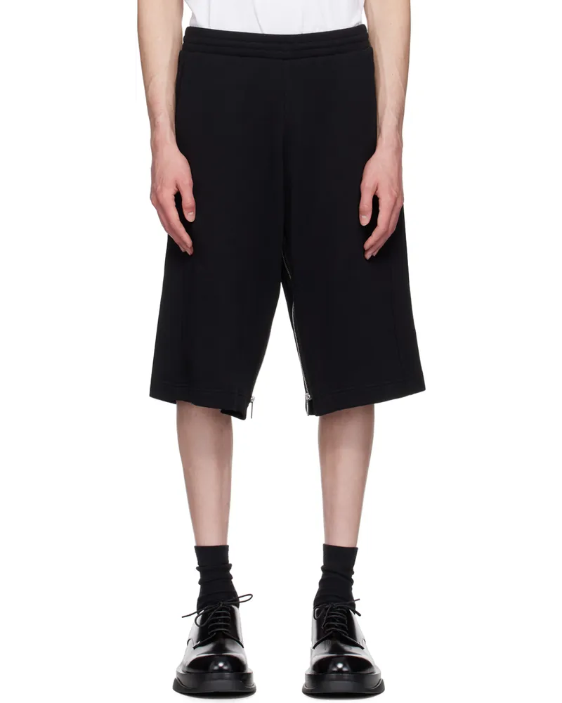 Helmut Lang Black Expansion Panel Shorts Black