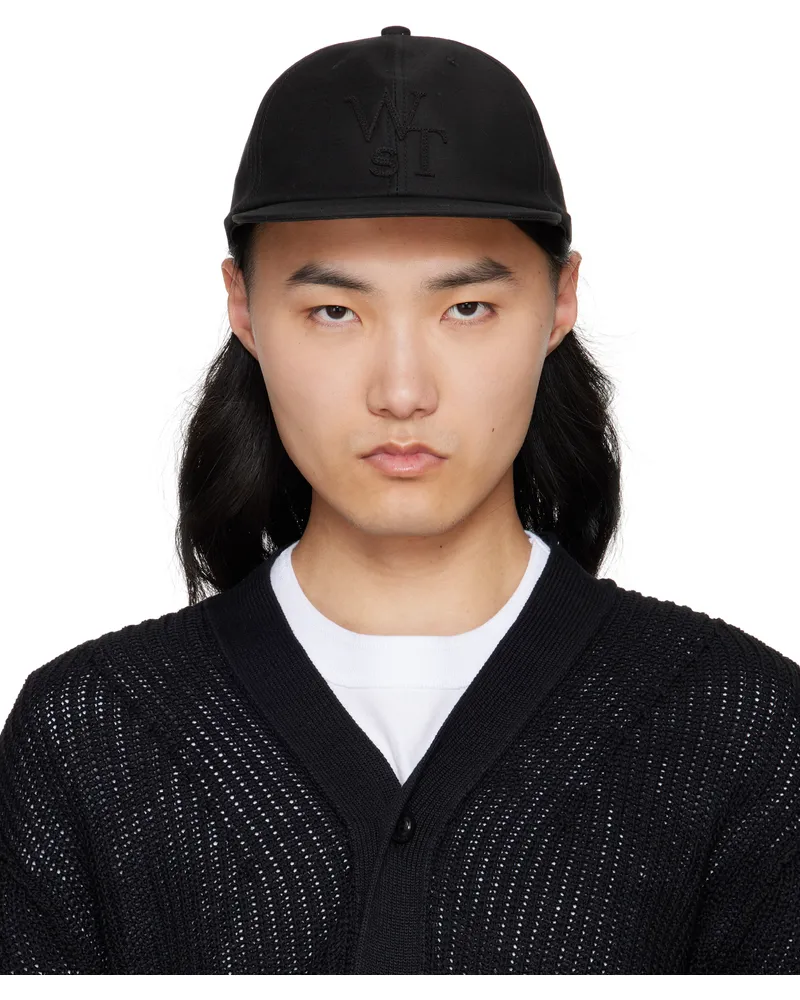 Sacai Black WTAPS Edition Cotton Back Satin Cap 001