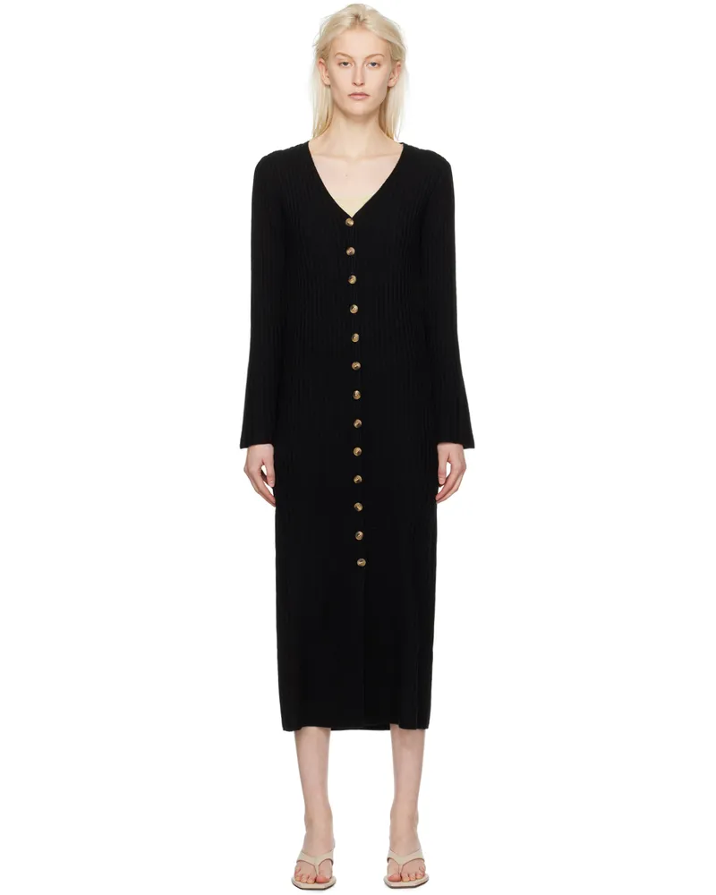 By Malene Birger Black Colea Midi Dress 050