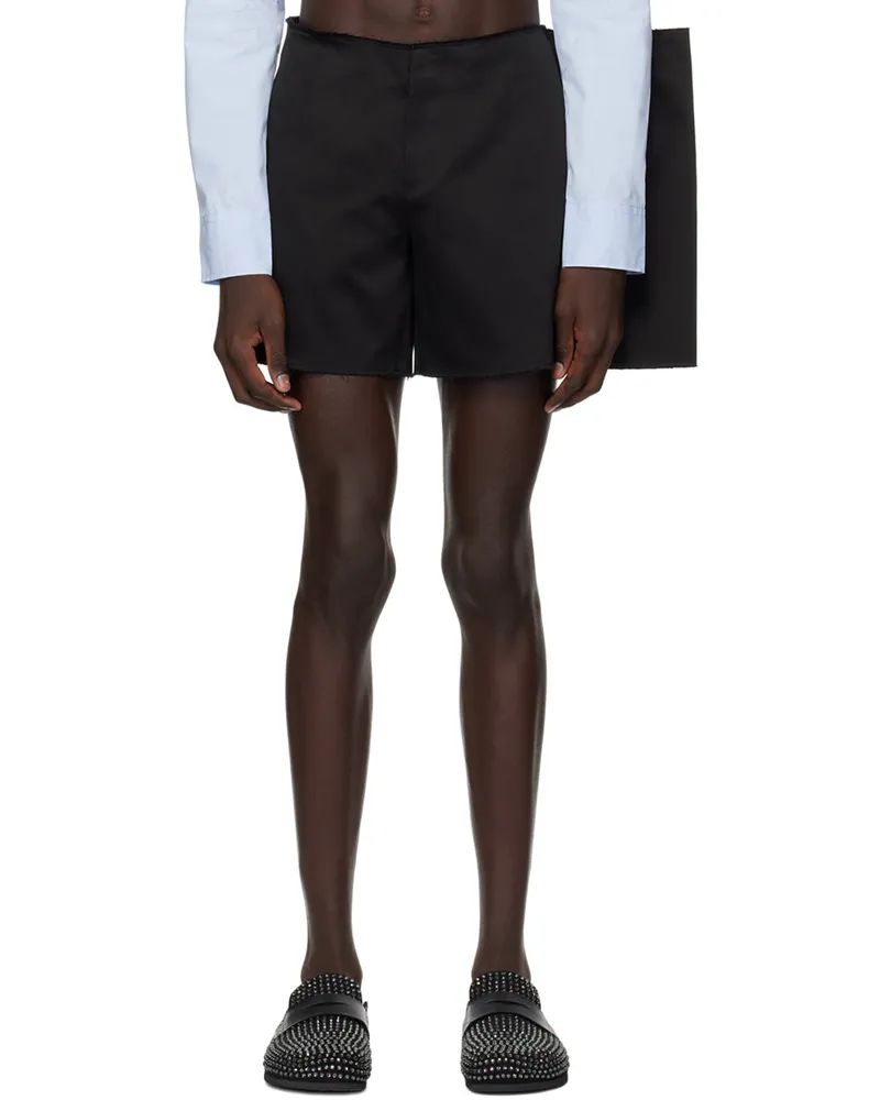 J.W.Anderson Black Raw Edge Shorts 999