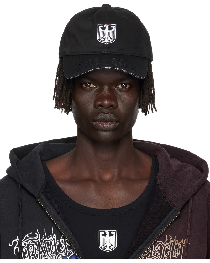 VETEMENTS Black 'Polizei' Cap Black