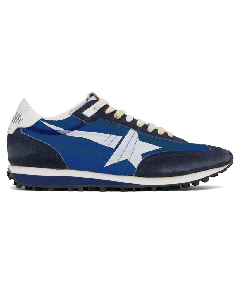 Golden Goose Blue & Navy Marathon Sneakers Ryl