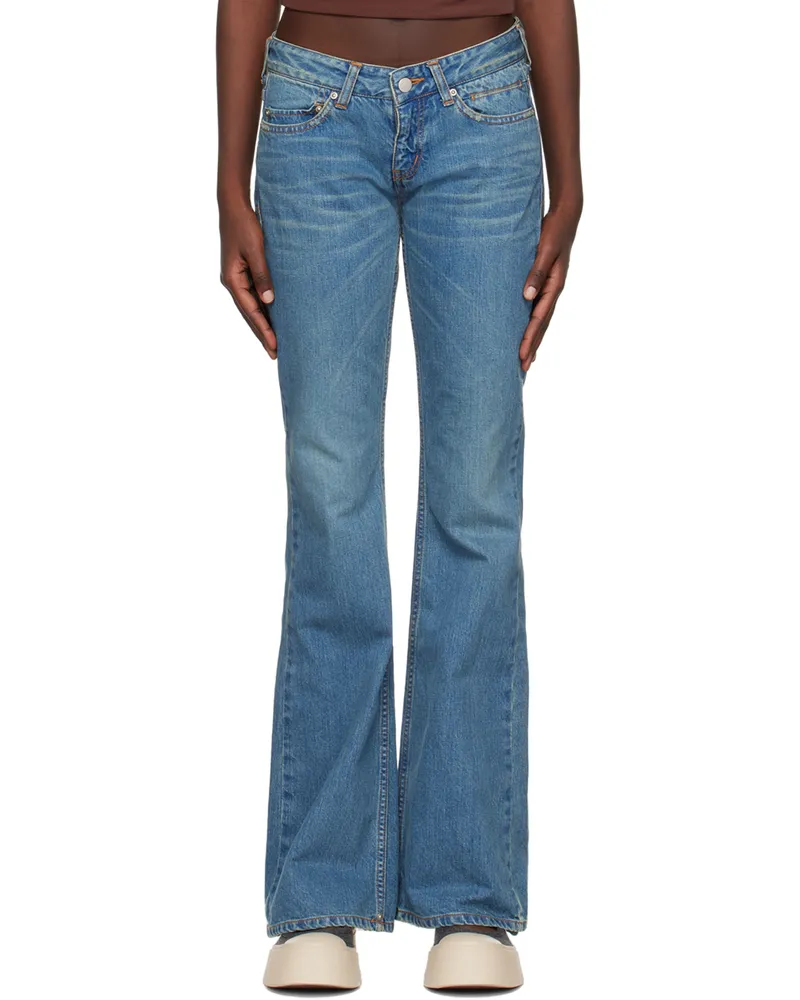 PERVERZE SSENSE Exclusive Blue Nano Mist Jeans Blue