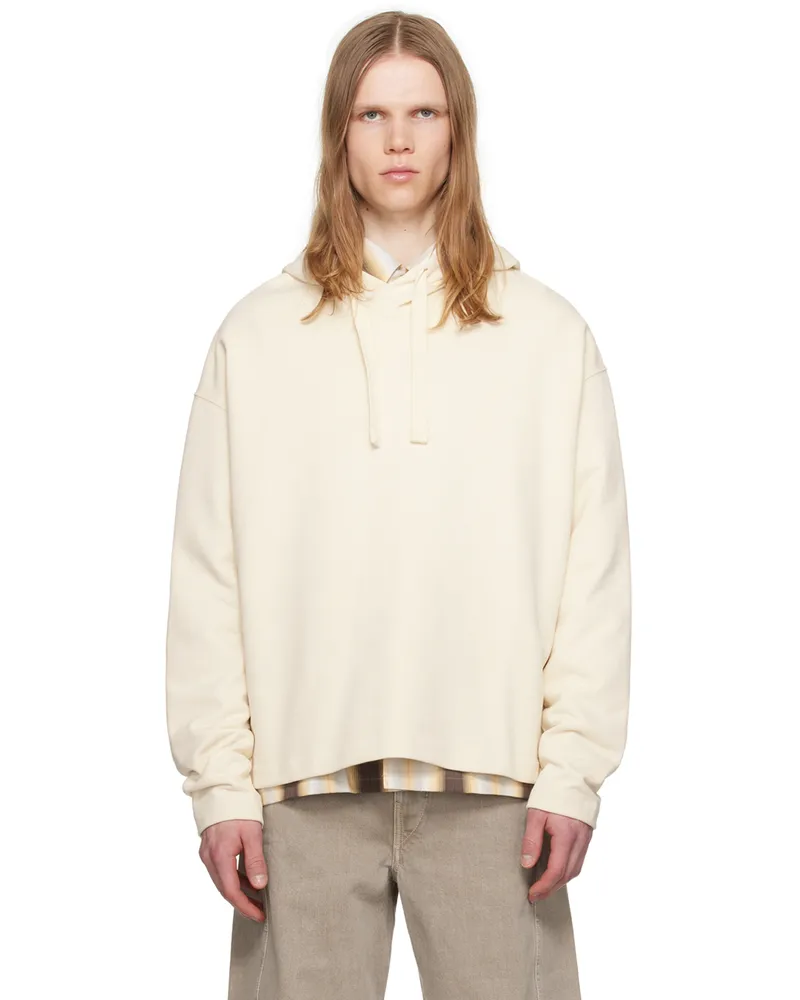 Christophe Lemaire Off-White Minimal Hoodie Bg200