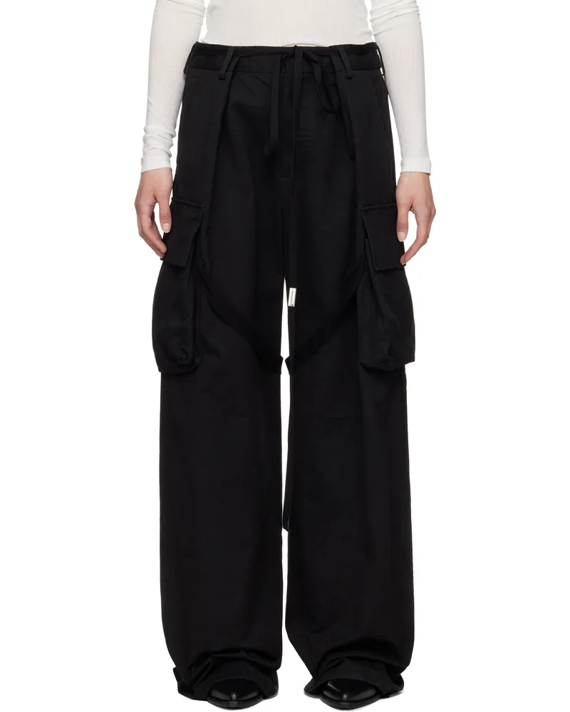 Ann Demeulemeester Black Fressa Cargo Pants 099