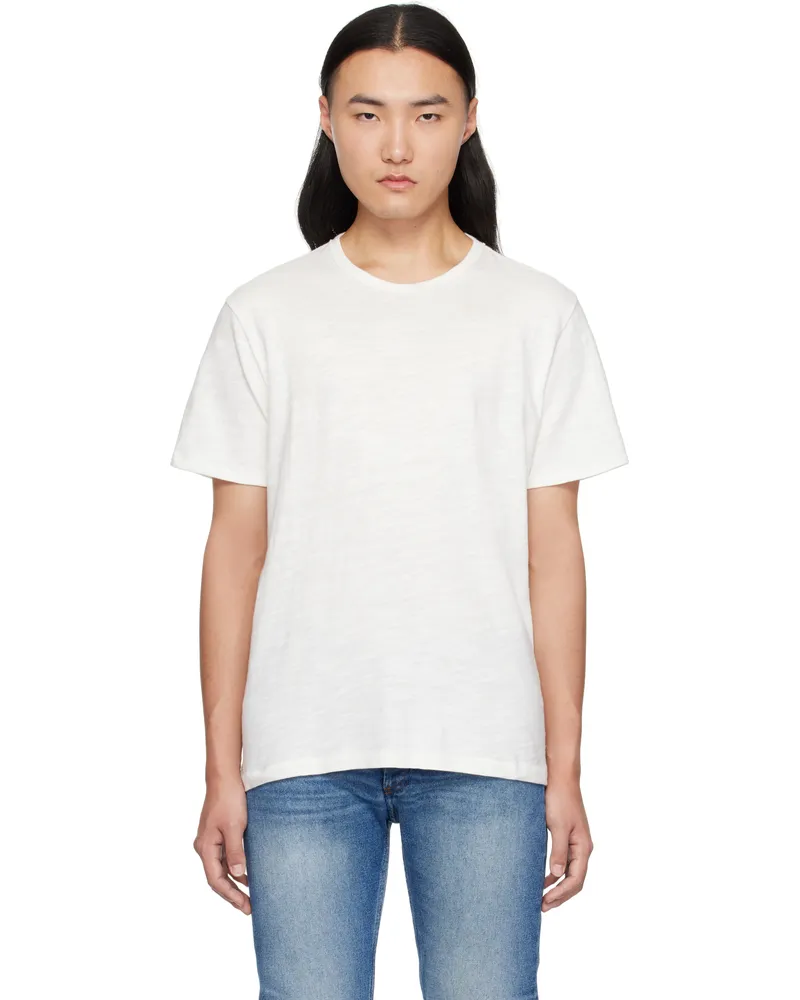 Rag & Bone White Classic Flame T-shirt Wht