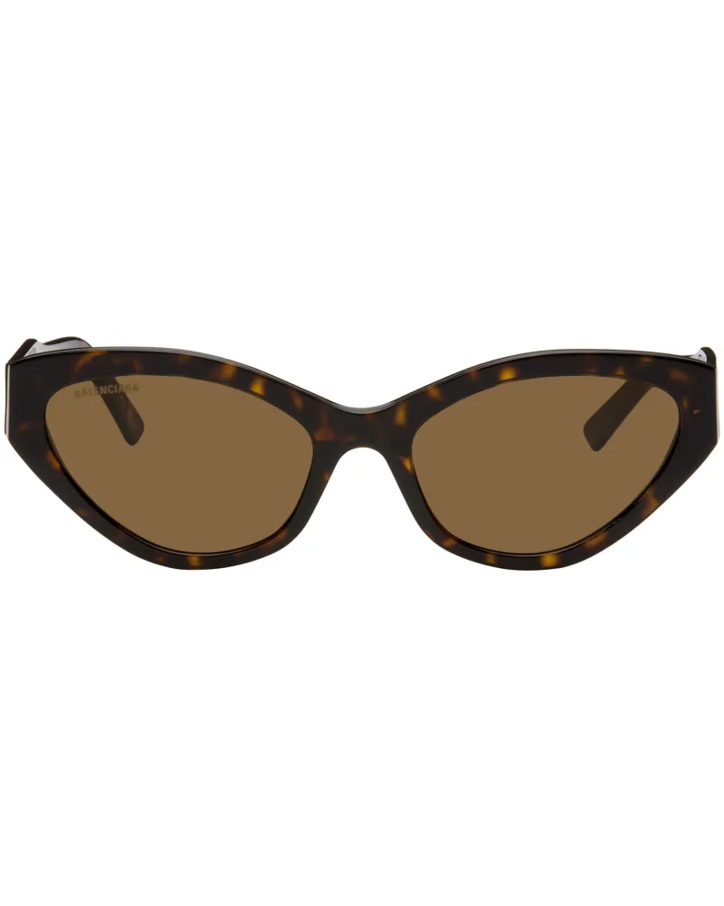 Balenciaga Tortoiseshell Cat-Eye Sunglasses Havana-havana-brown