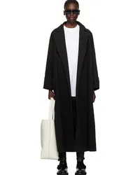 Max Mara Black Capo Denim Coat Black