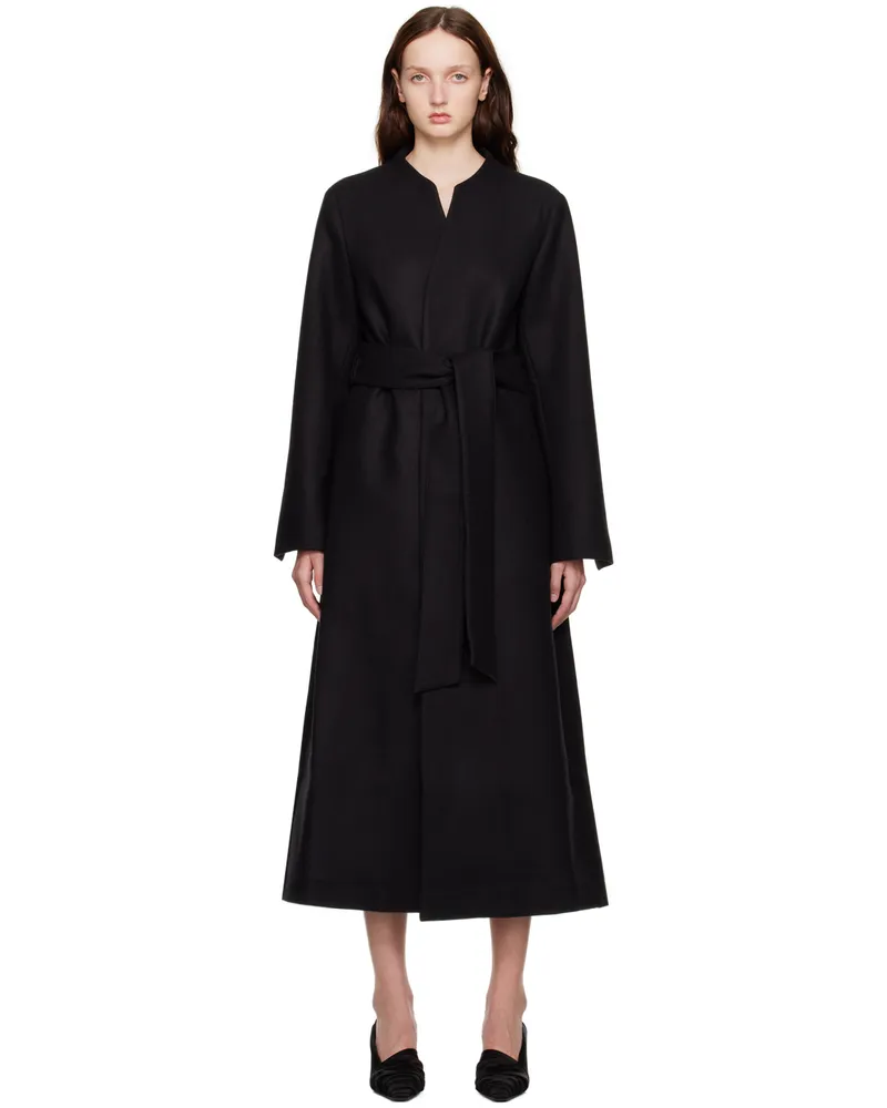 BITE Studios Black Minimal Coat Black