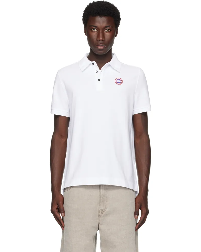 Canada Goose White Beckley Polo 9025