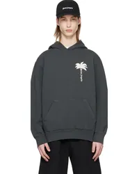 Palm Angels Gray 'The Palm' Hoodie Dark