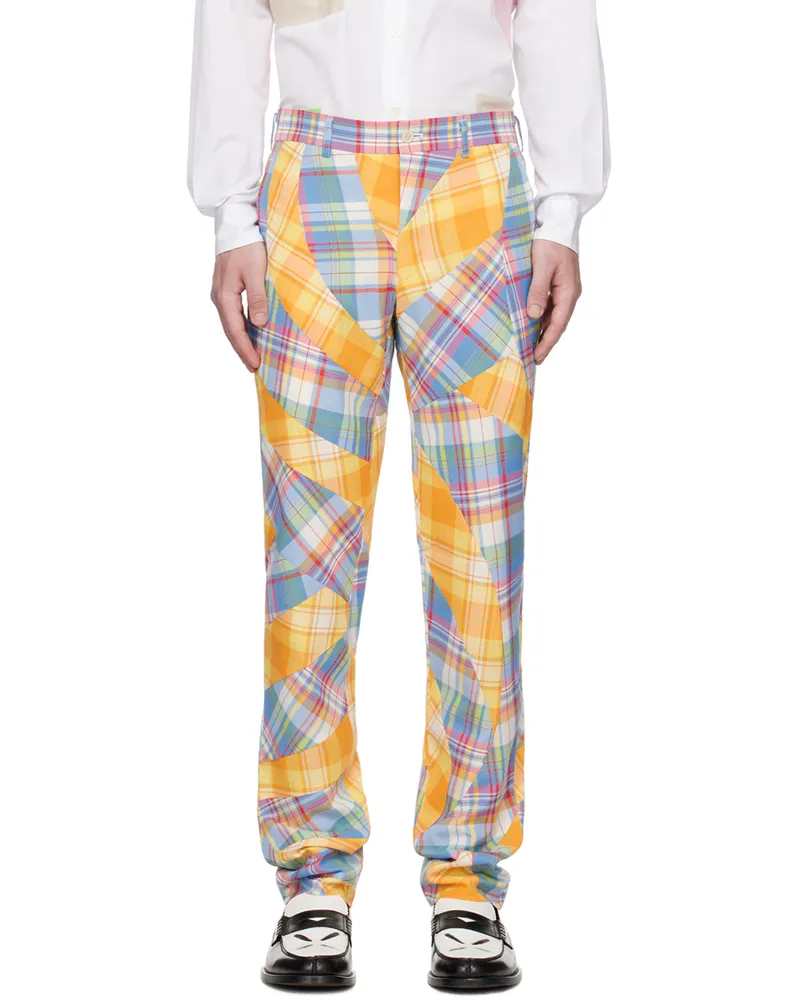 Comme des Garçons Multicolor Tartan Trousers 1