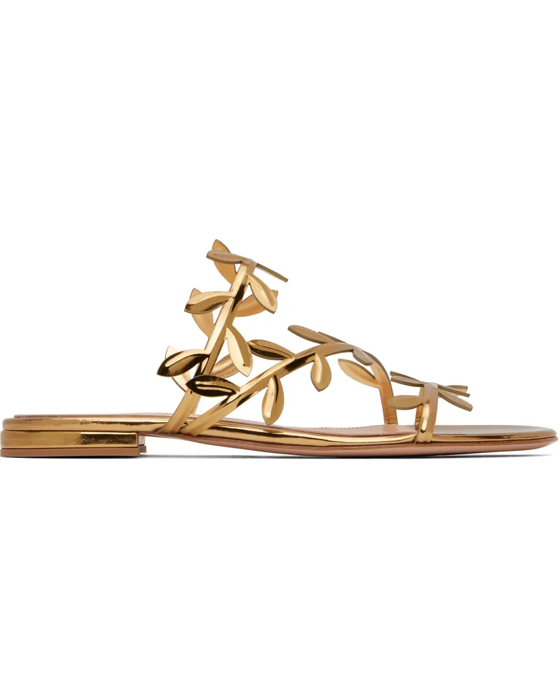 Gianvito Rossi Gold Flavia 05 Sandals Mekong
