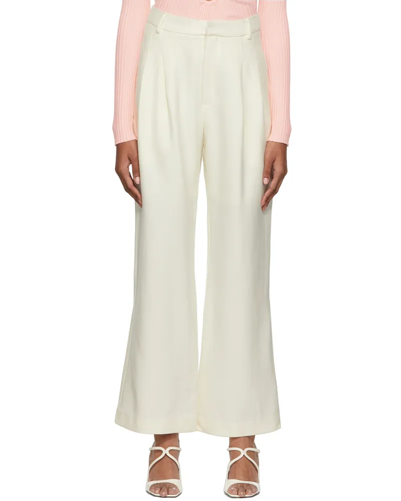 Wynn Hamlyn Off-White Mapplethorpe Trousers Ivory