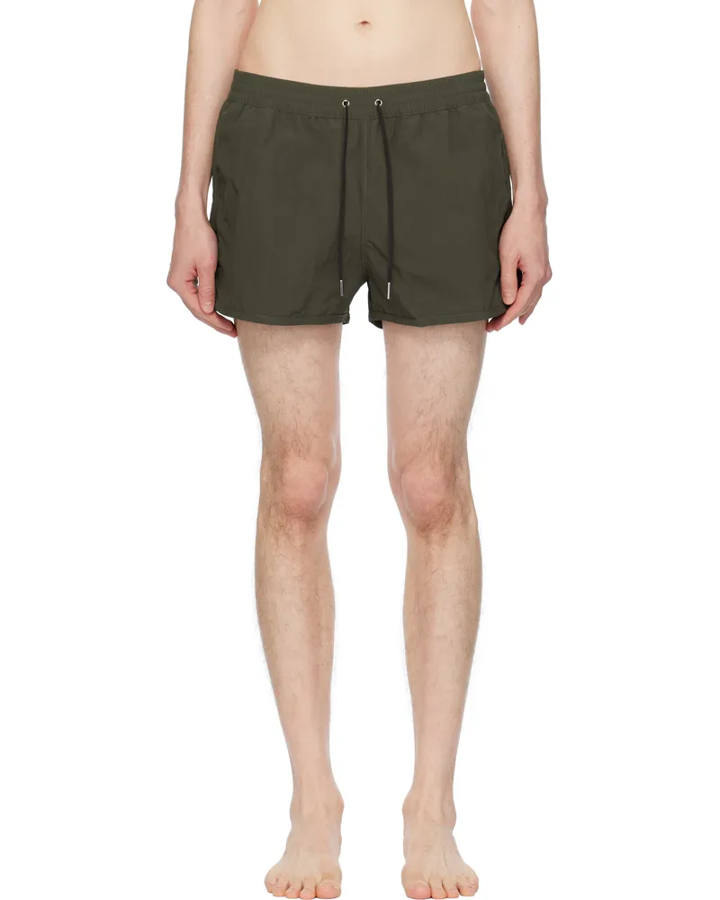 CDLP Green Recycled Nylon Swim Shorts Dark