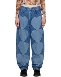 Carne Bollente Blue Heart Euphoria Jeans Blue