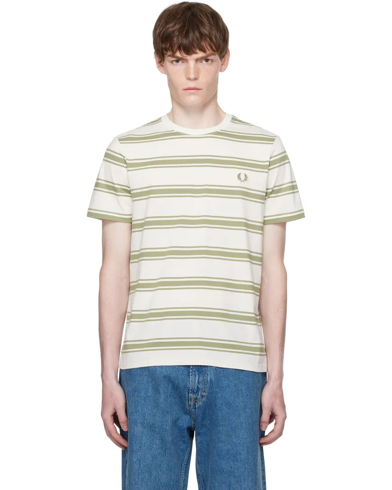 Fred Perry Off-White Fine Stripe T-shirt 760light