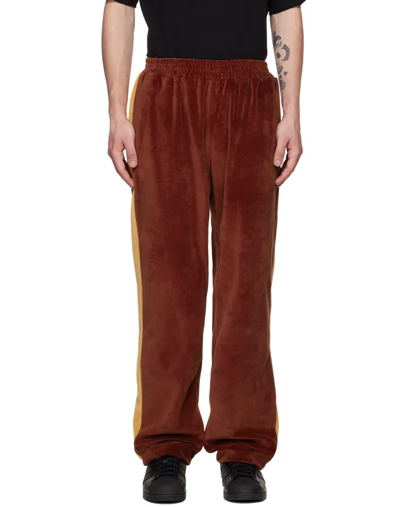 Bethany Williams Orange Organic Cotton Track Pants Burnt