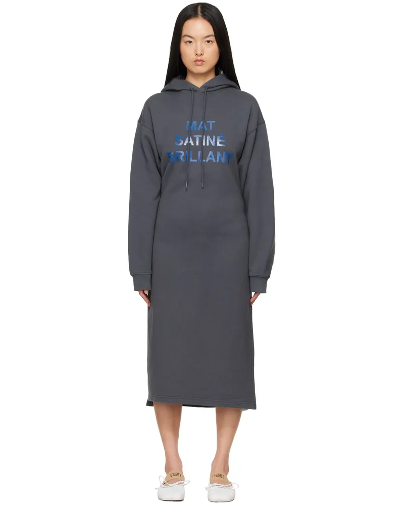 Maison Margiela Gray 'Mat Satiné Brillant' Midi Dress 855