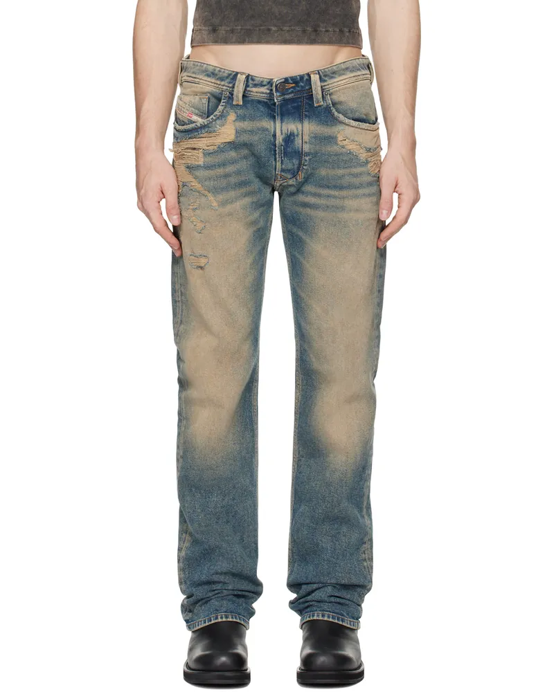 Diesel Blue Straight 1985 Larkee 09k32 Jeans 1