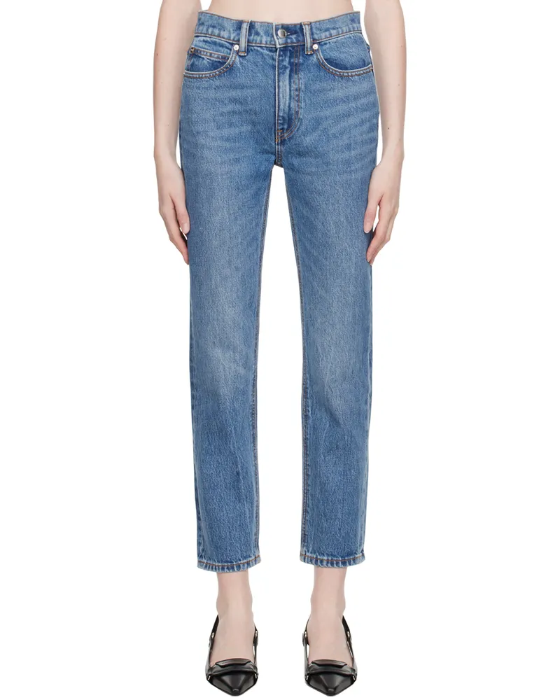 Alexander Wang Blue Stovepipe Jeans 473