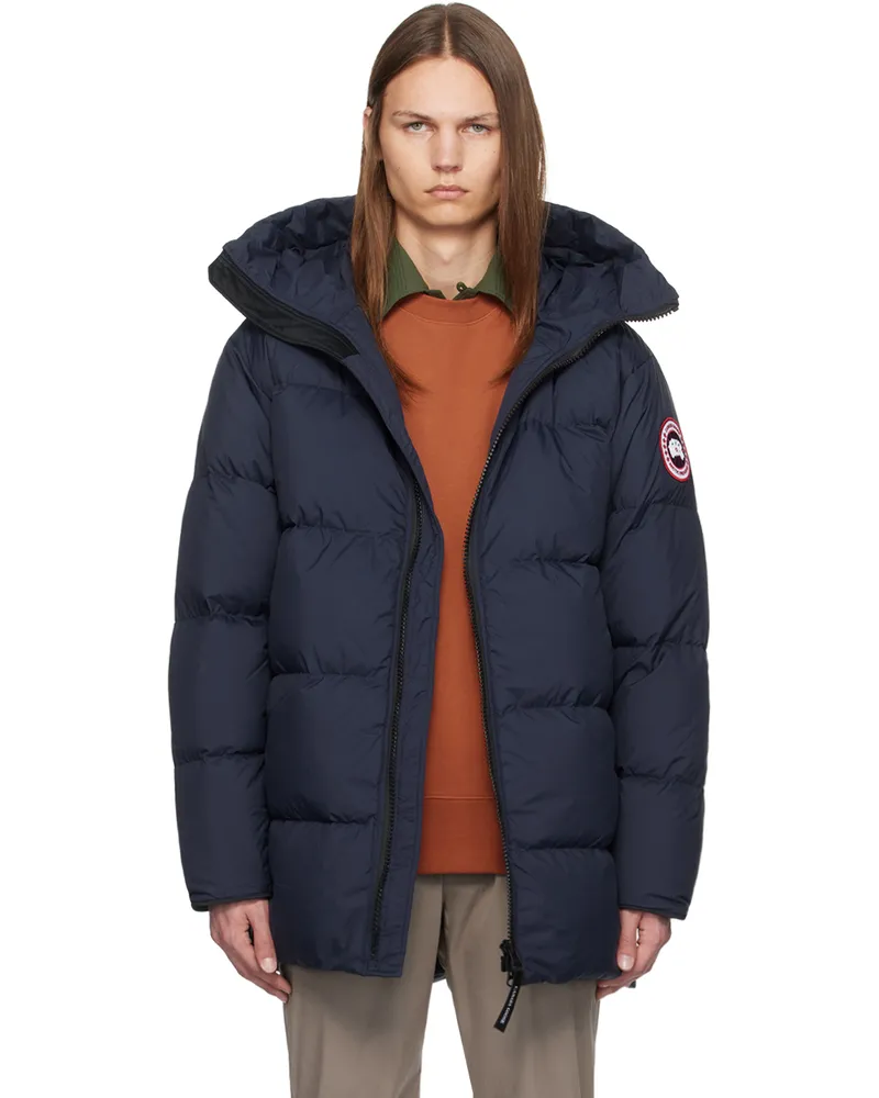Canada Goose Navy Lawrence Down Jacket Atlantic