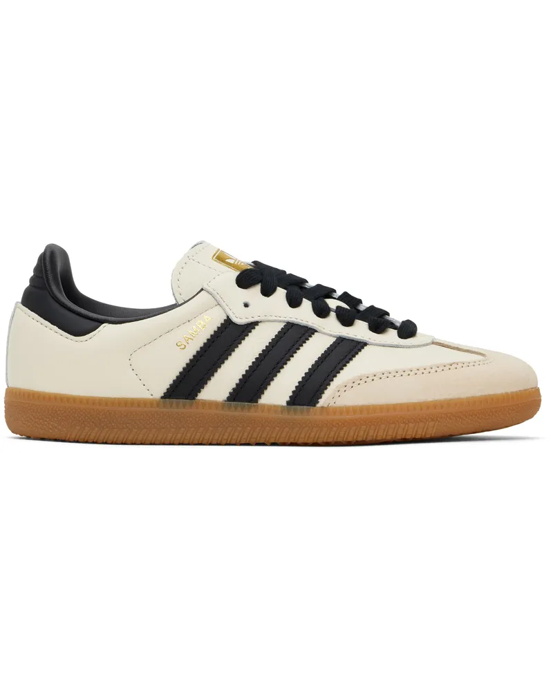 adidas Off-White & Black Samba OG Sneakers Cream