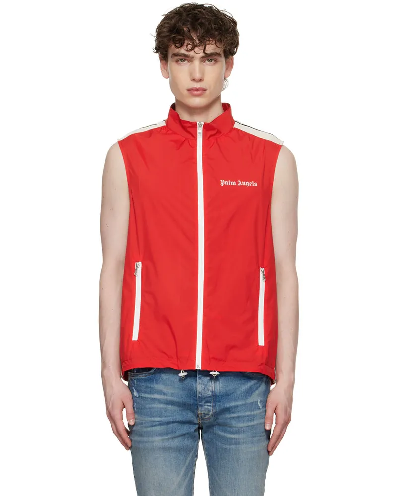 Palm Angels Red Classic Vest Red