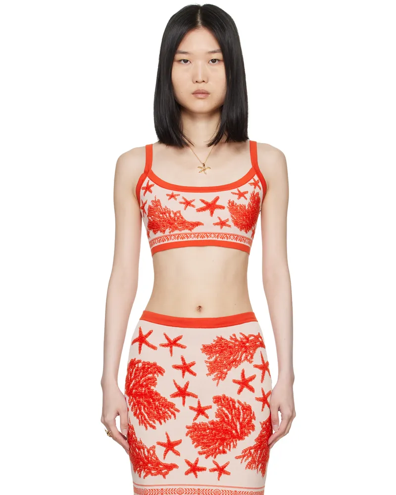 Versace Pink Barocco Sea Tank Top 1pt20