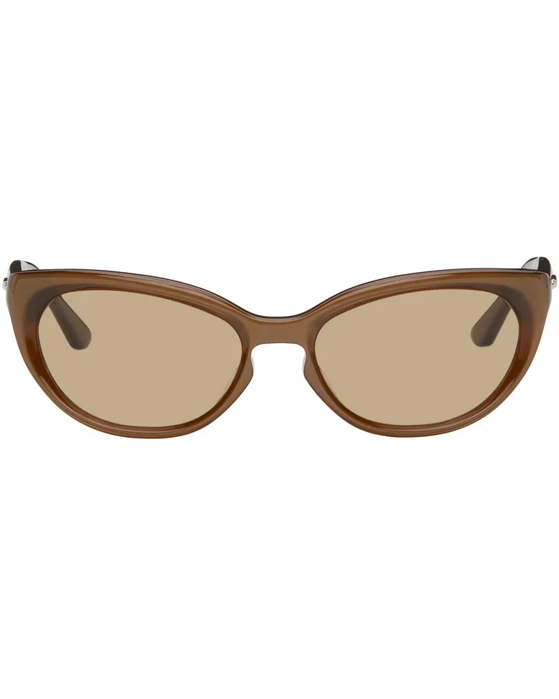 Bonnie Clyde Brown Scaredy Sunglasses Brown