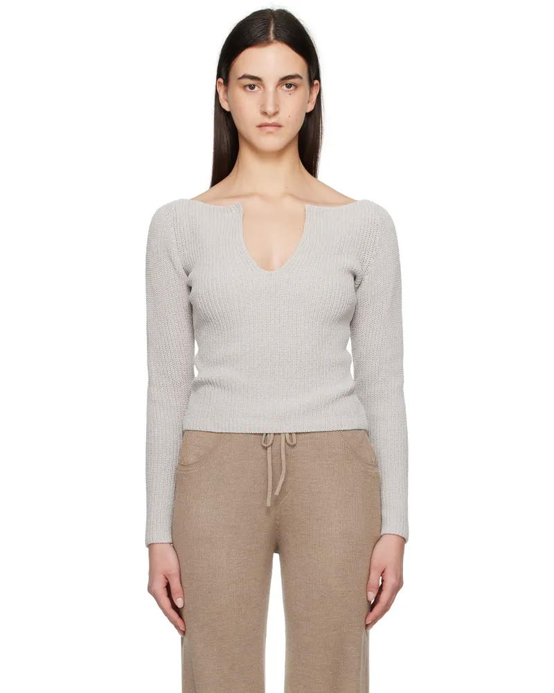 Aya Muse Gray Caeli Sweater Heather
