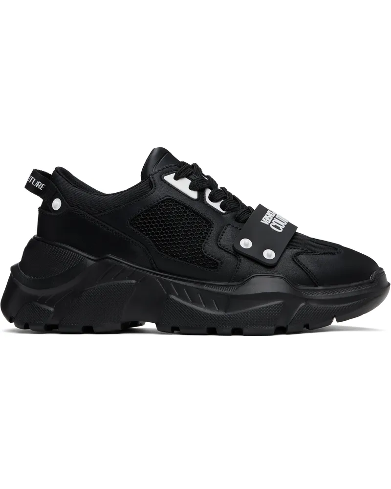 Versace Jeans Black Speedtrack Logo Sneakers E899-black
