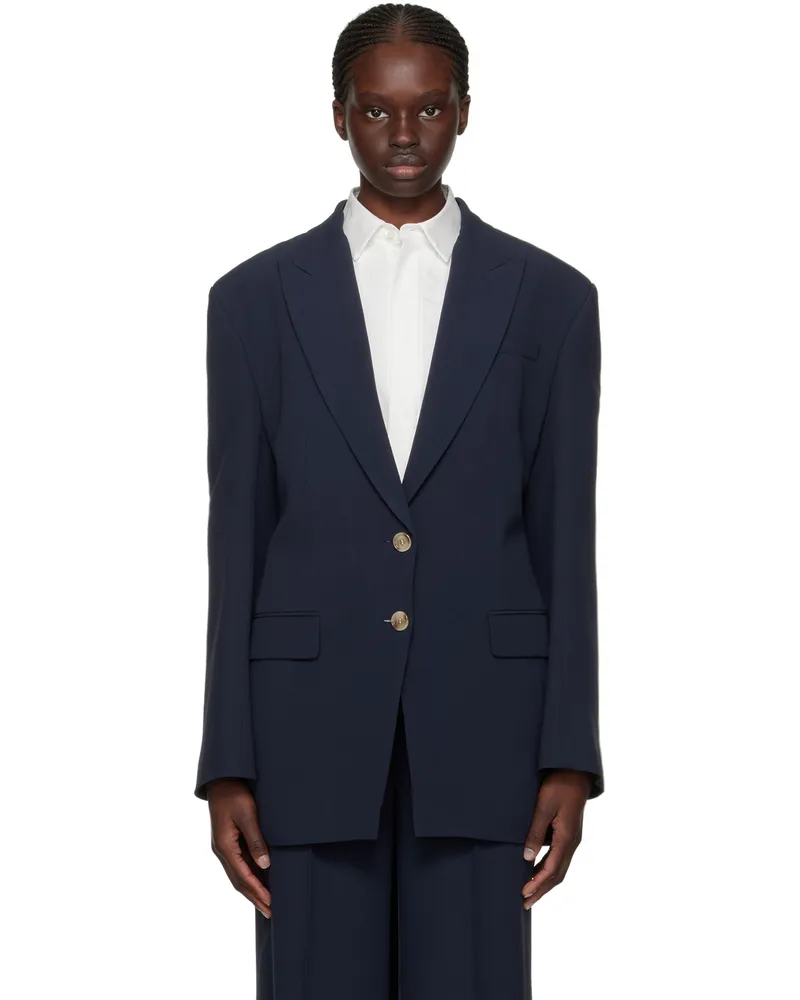 HUGO BOSS Navy Cutout Blazer 404