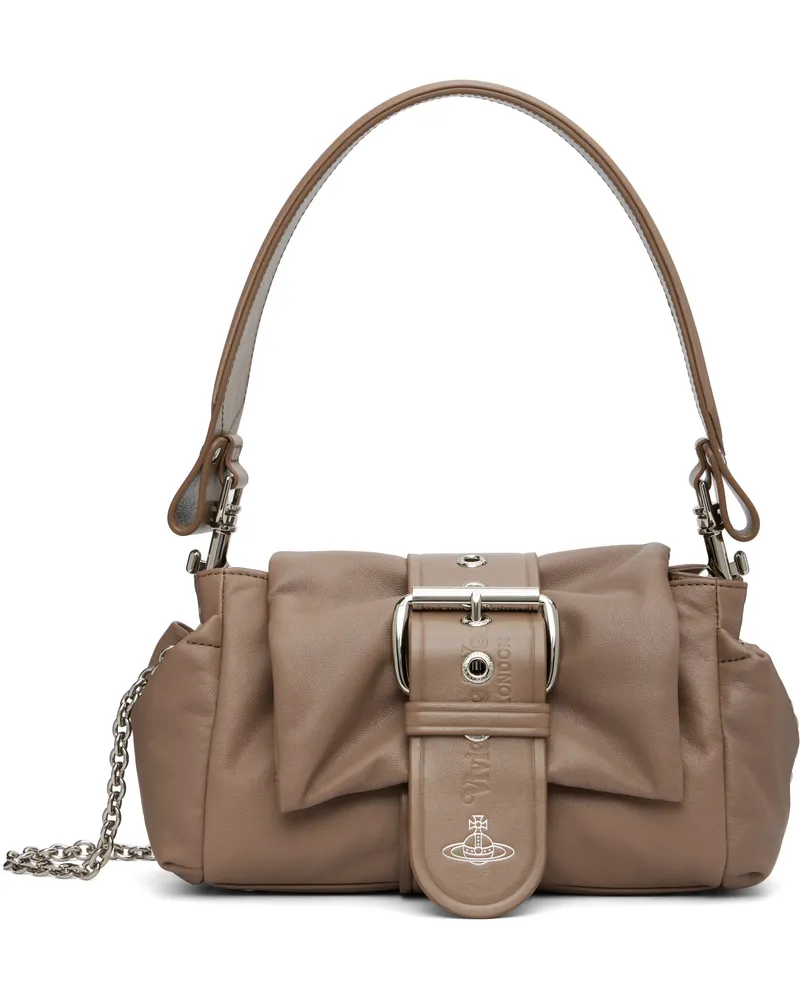 Vivienne Westwood Taupe Hazel Treasure Handbag P401
