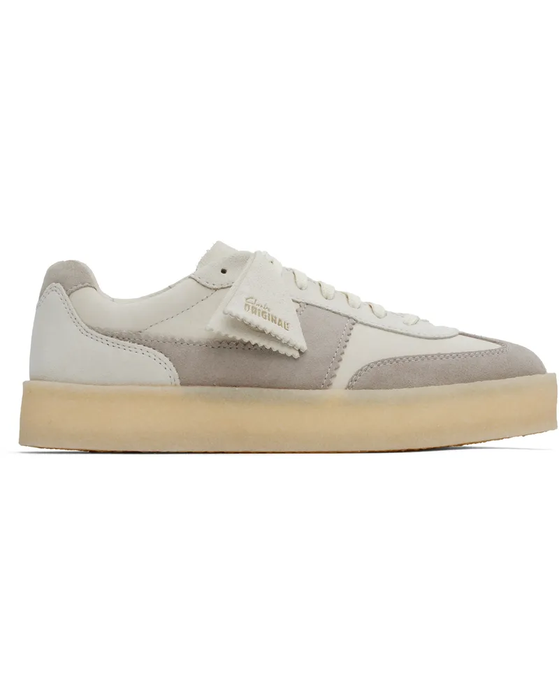 Clarks Off-White & Gray Tor 80 Sneakers Off
