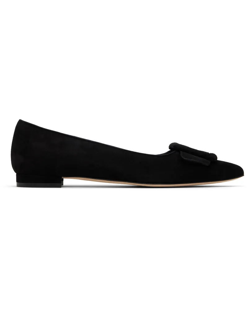 Manolo Blahnik Black Maysale Pump Ballerina Flats Blck(0015)