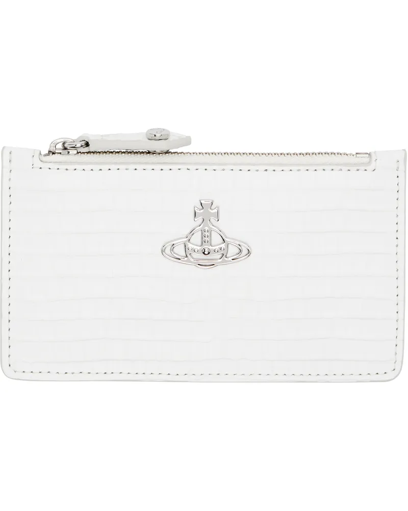 Vivienne Westwood White Slim Long Card Holder Aw25-white