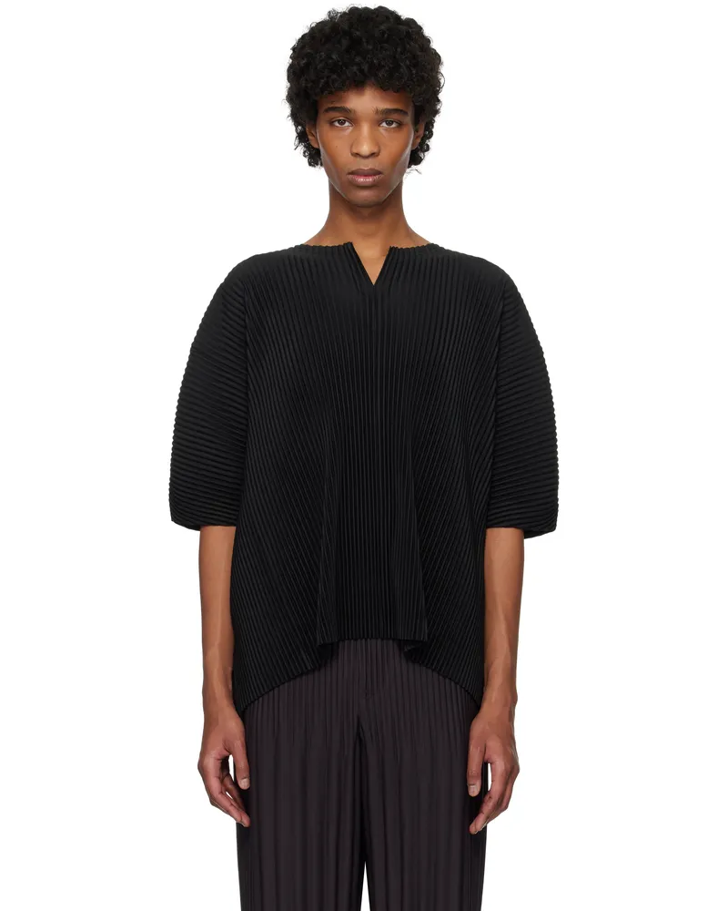 Issey Miyake Black Kite T-shirt 16-brown