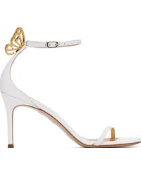 Sophia Webster White Mariposa Heeled Sandals White