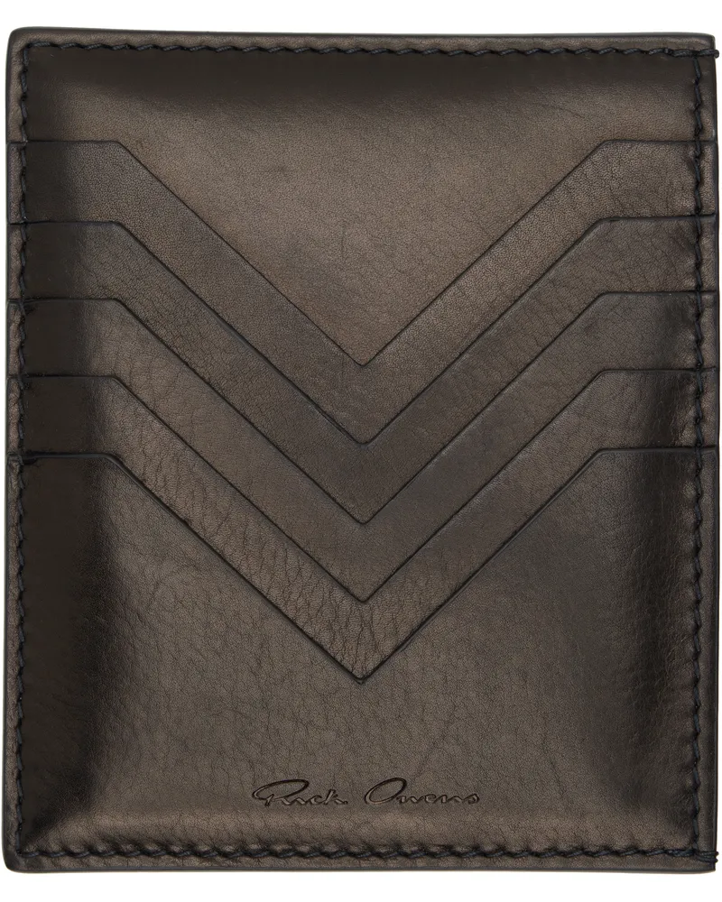 Rick Owens Black Concordians Square Card Holder 09