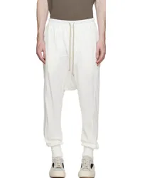 DRKSHDW by Rick Owens Off-White Drawstring Sweatpants Milk