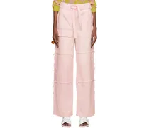 Pink Fringe Jeans
