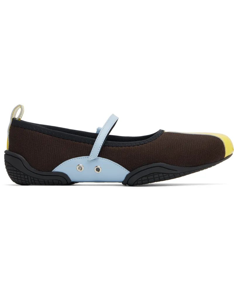 NICOLE SALDAÑA Brown Sophie Ballerina Flats Brown