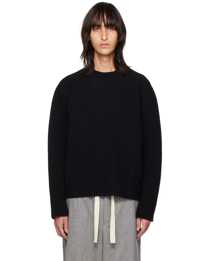 Jil Sander Black Crewneck Sweater 460