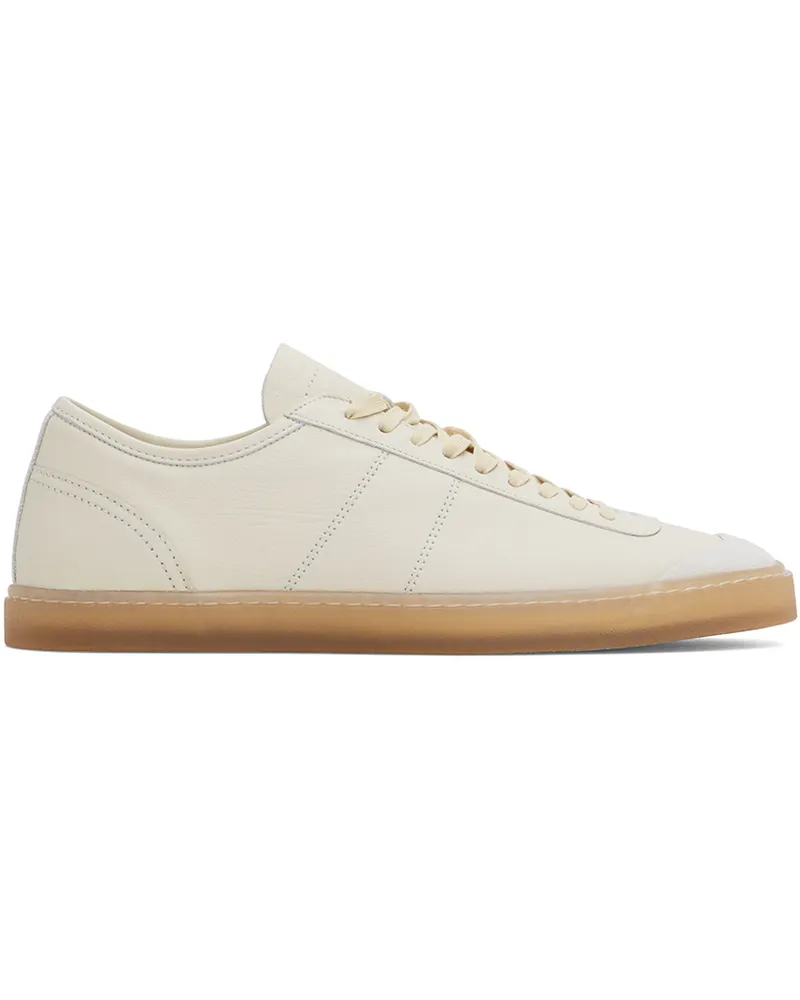 Christophe Lemaire Off-White Linoleum Basic Laced Up Sneakers Wh038