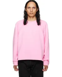 Acne Studios Pink Tape Sweatshirt Adblush