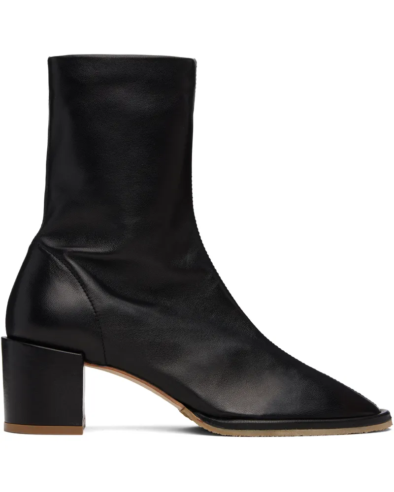 by FAR Black Josiah Lamb Nappa Leather Boots Bk